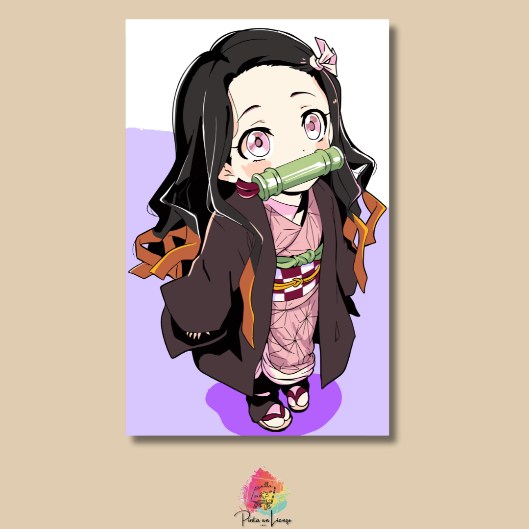 Kit para pintar por números - Nezuko Demon Slayer