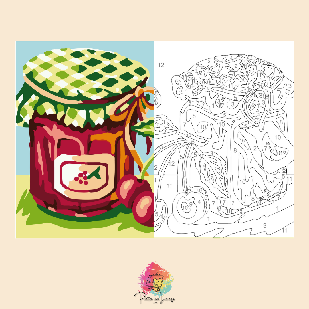 Kit para pintar por números - Mermeladas