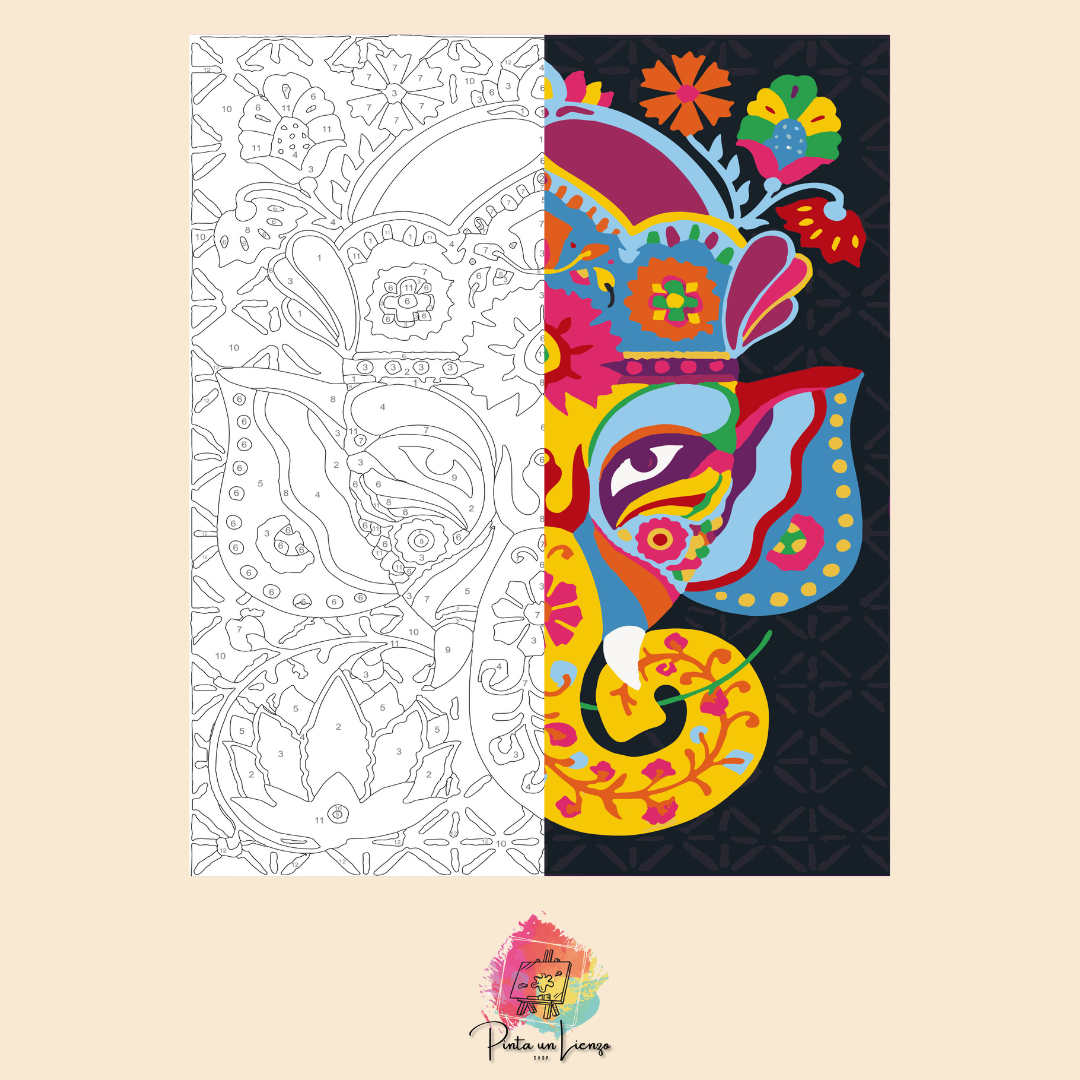 Kit pinta por números - Ganesha