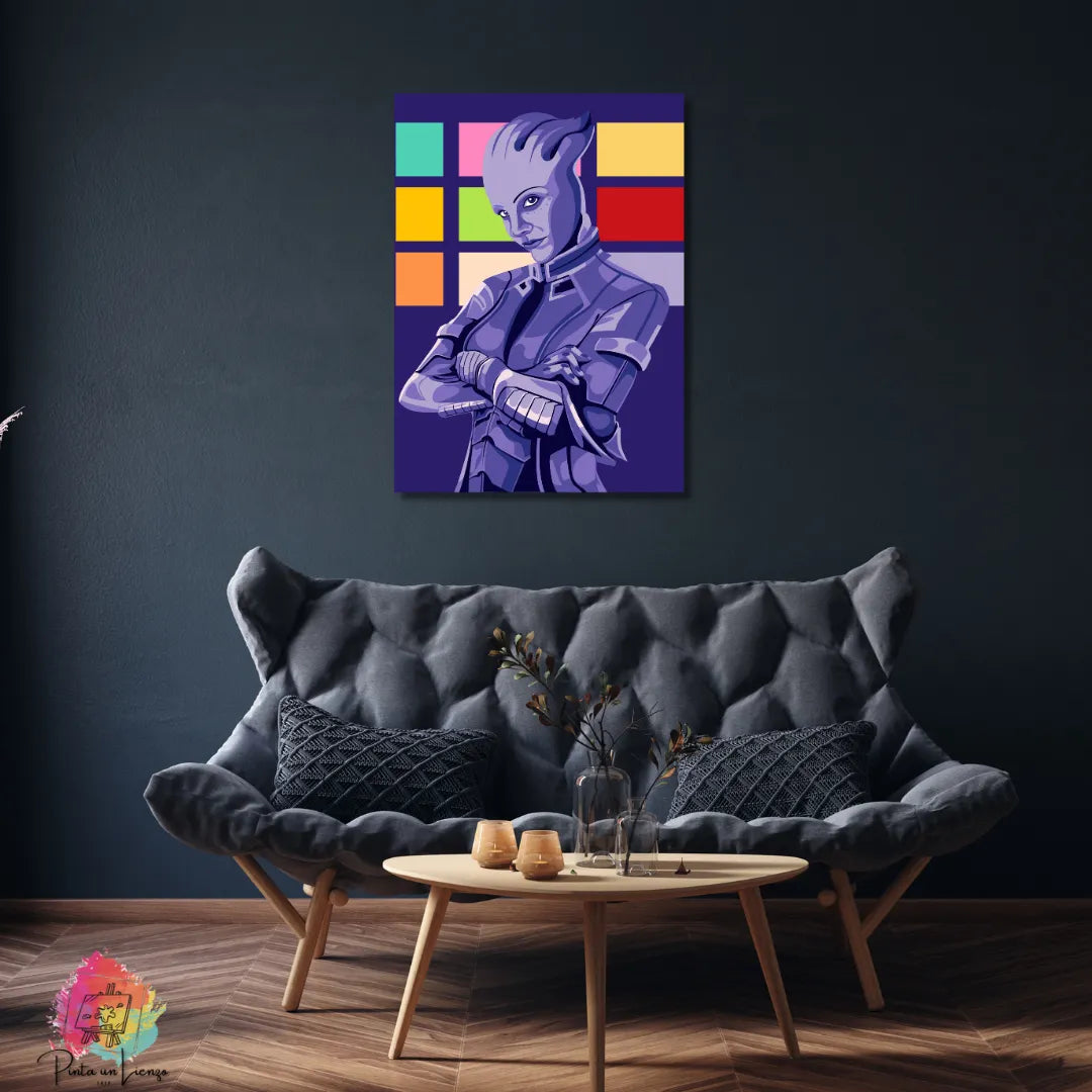 Kit para pintar por números - Liara T'Soni Mass Effect