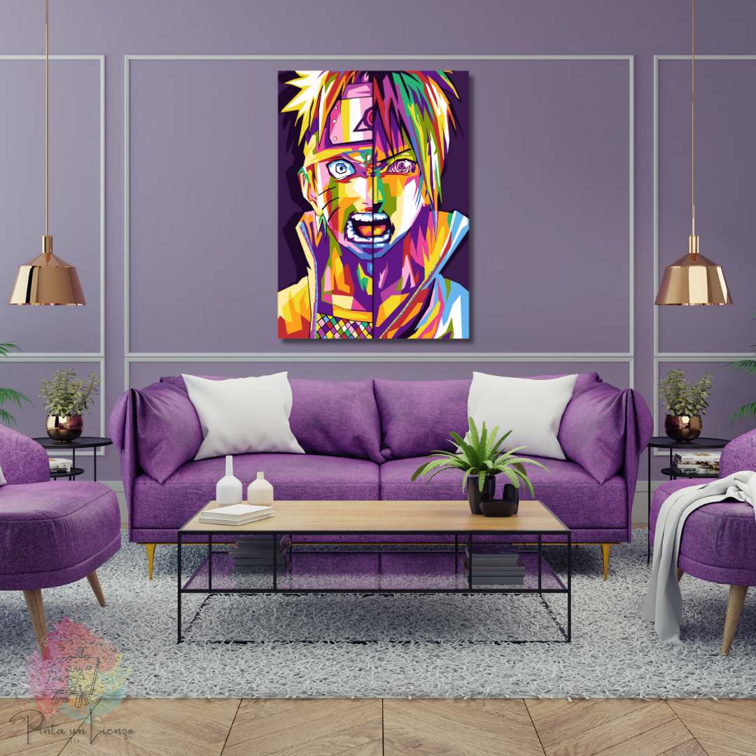 Kit para pintar por números - Diseño Anime Naruto