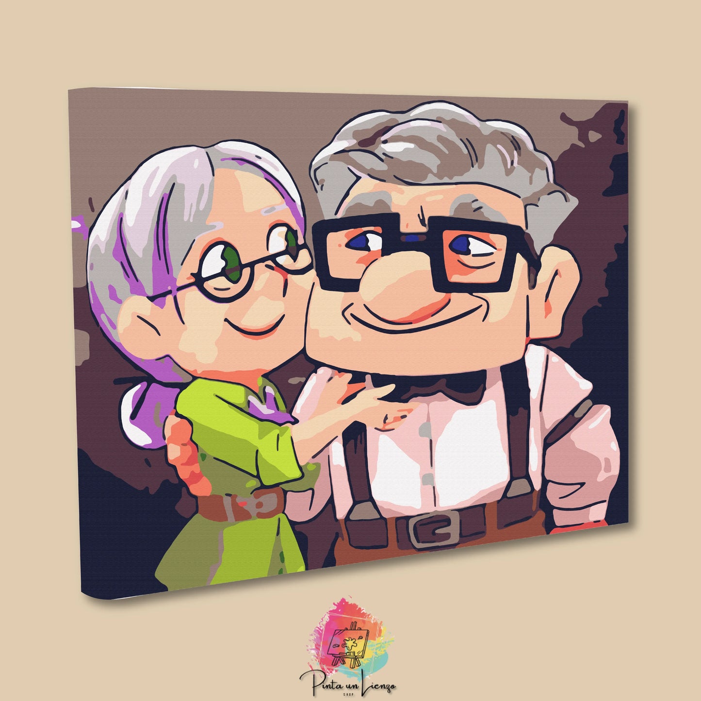 Kit de Lienzo para pintar por números - Abuelos UP