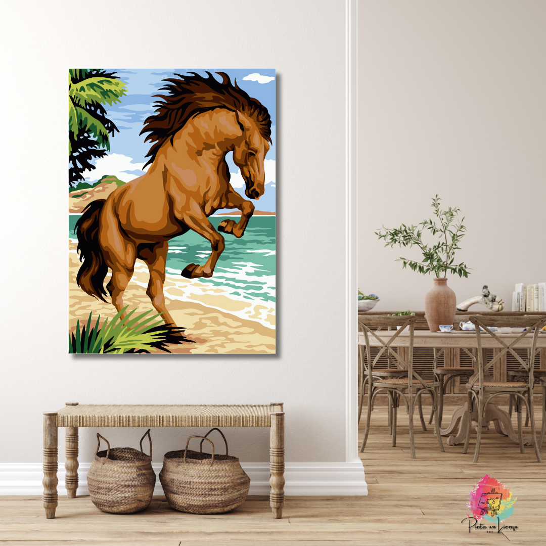 Kit para Pintar por Números - Majestuoso Caballo