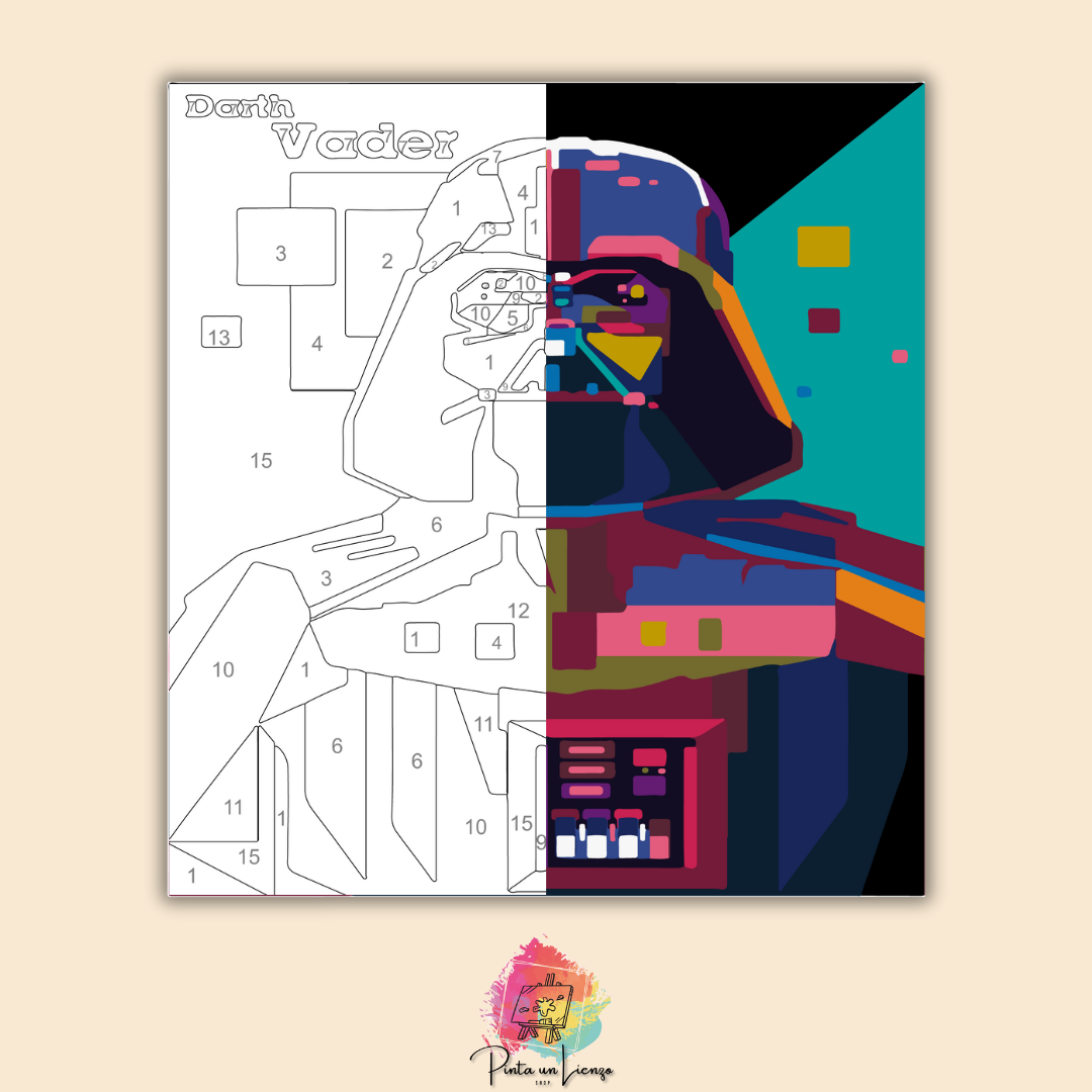 Kit para pintar por números - Darth Vader