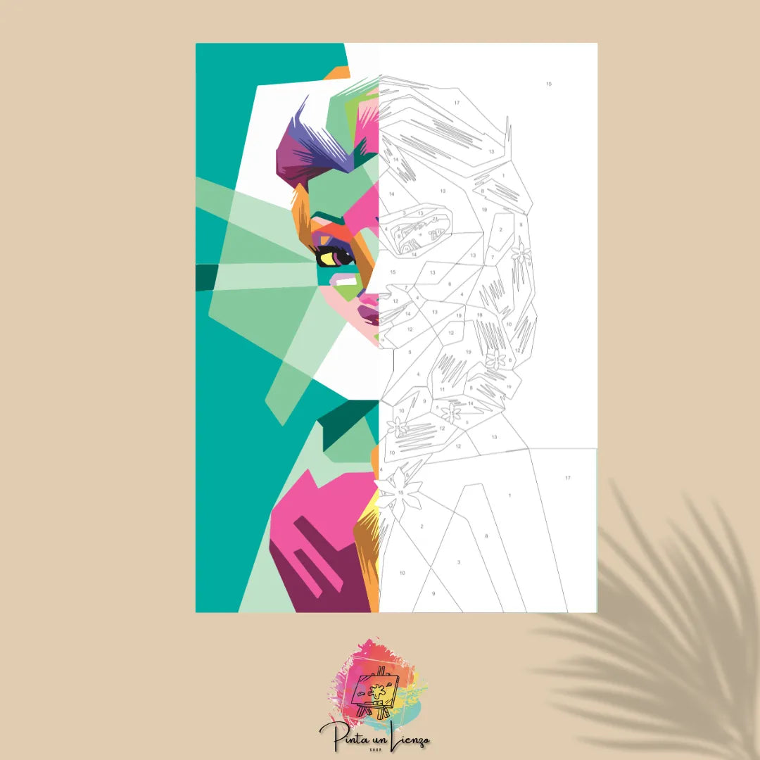 Kit de Lienzo para pintar por números - Frozen Princesa Elsa