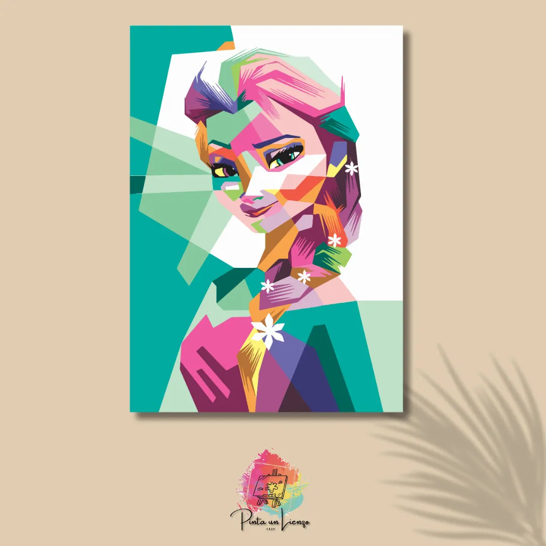 Kit de Lienzo para pintar por números - Frozen Princesa Elsa