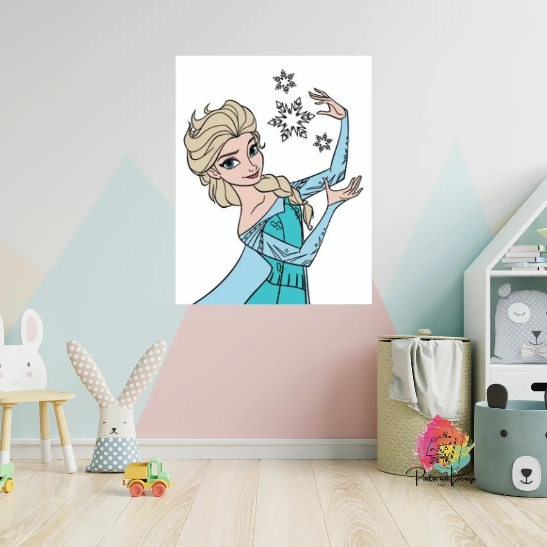 Kit para pintar por números - Princesa Elsa de Frozen