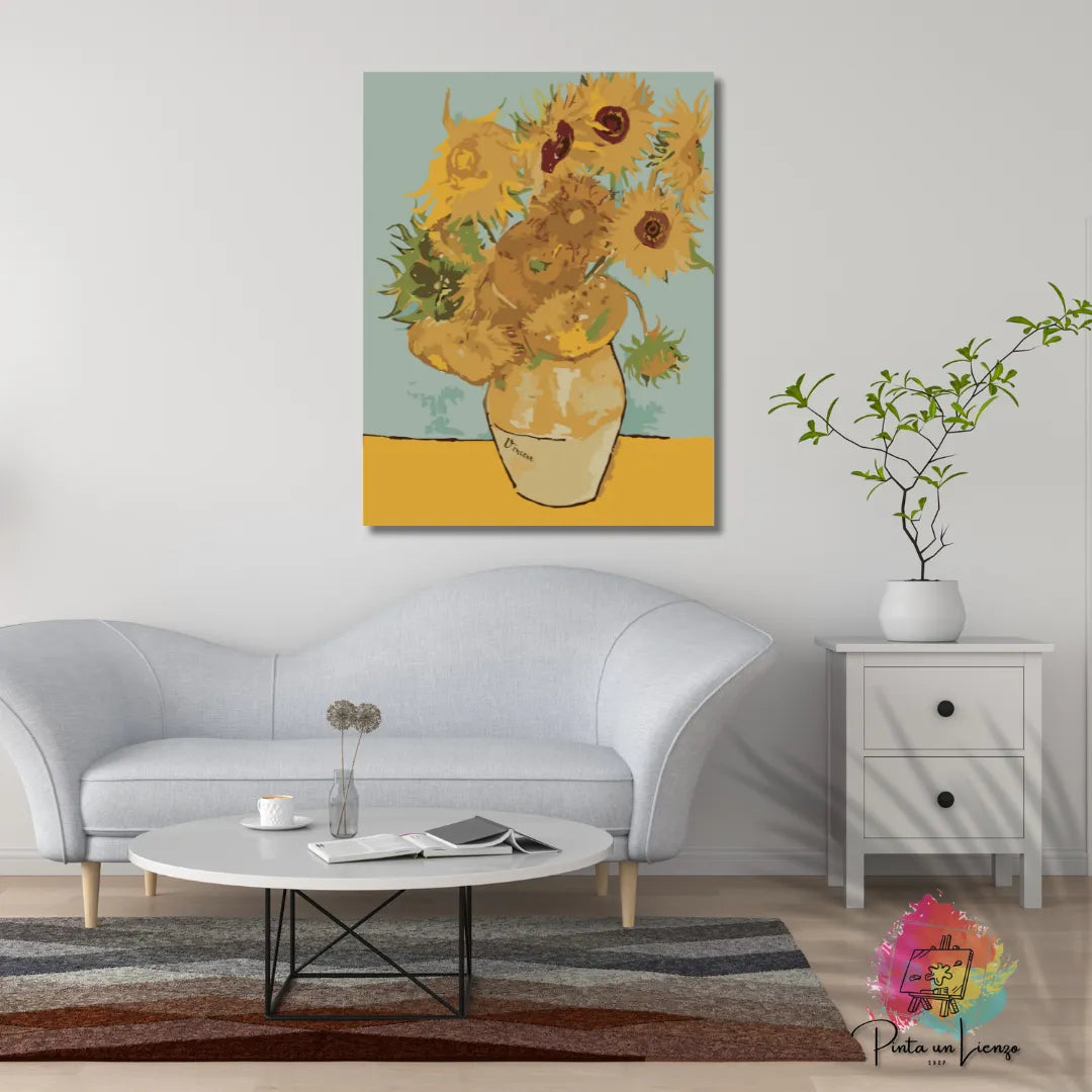 Kit de Lienzo para pintar por números - Los Girasoles Vincent Van Gogh