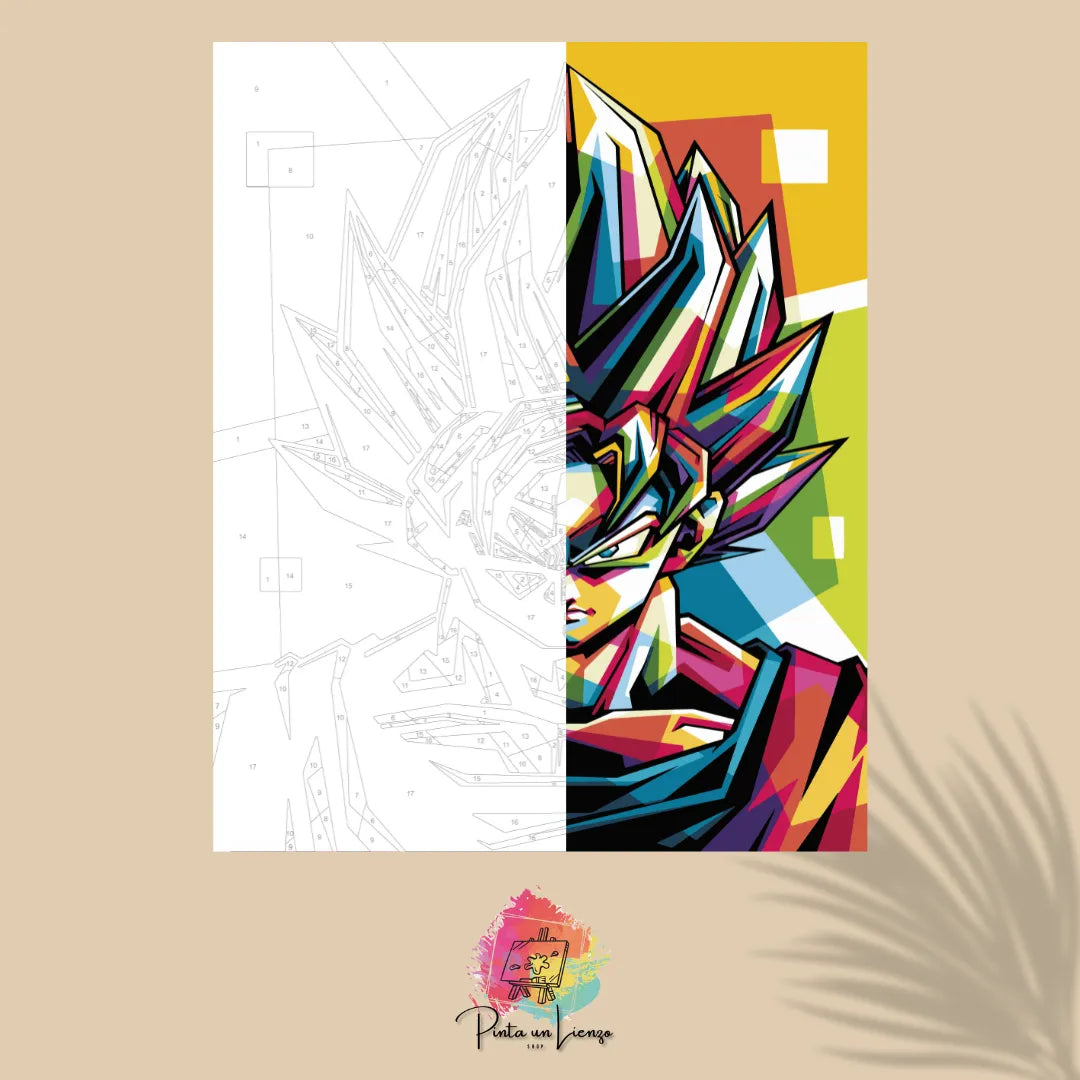 Kit de Lienzo para pintar por números - Gokú Dragon Ball Z