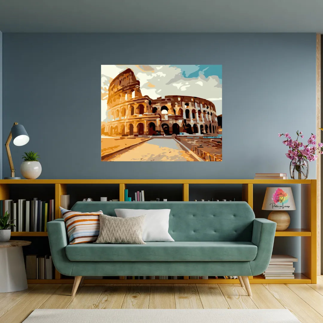 Kit para pintar por números - Coliseo Romano