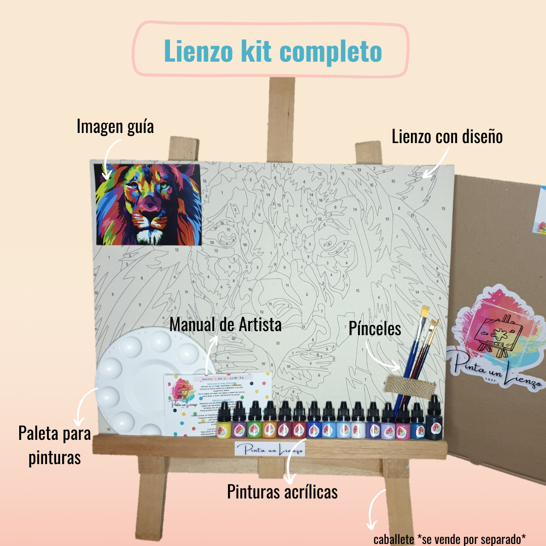 Kit pinta por números - Rostro de Jesús