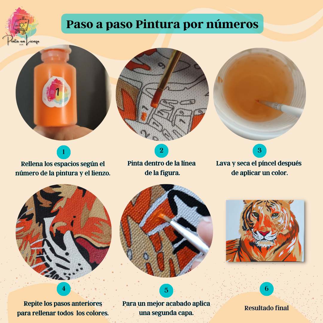 Kit para pintar por números - Jardín Mediterraneo
