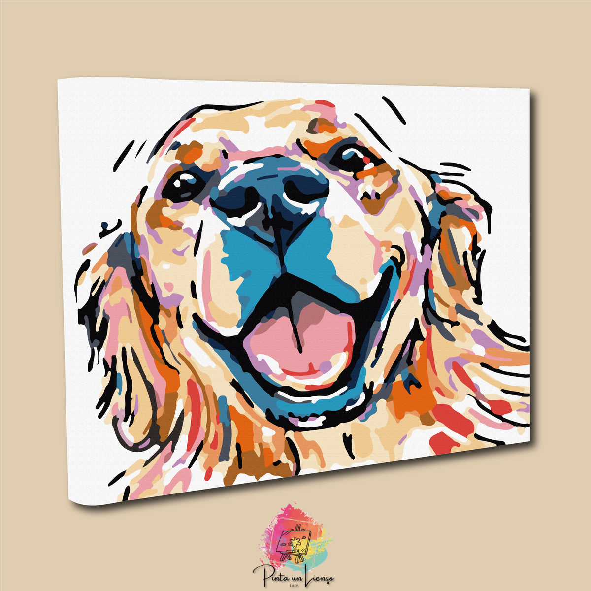 Kit para pintar por números - Pintura perro