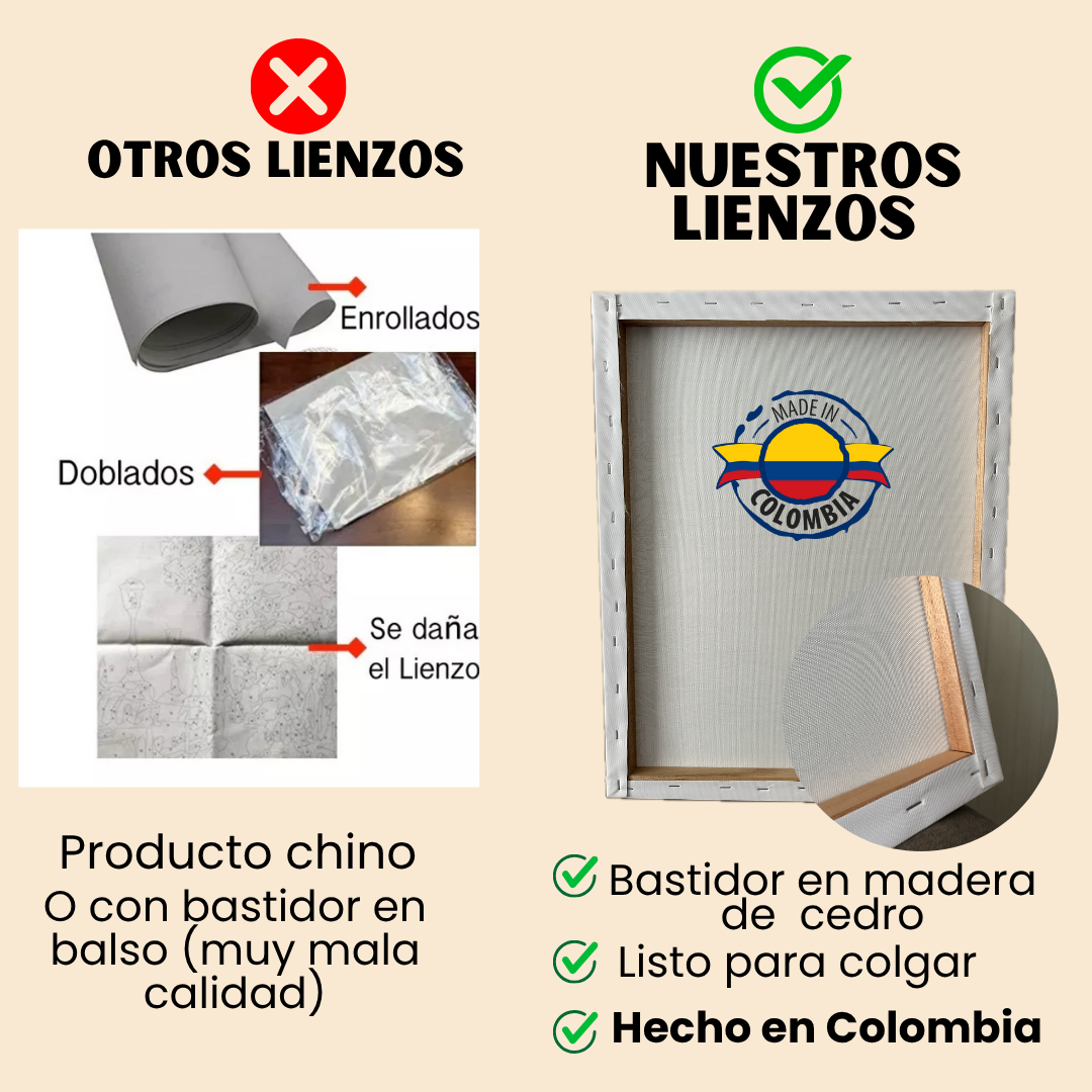 Kit para pintar por números - Bulldog Francés Colorido