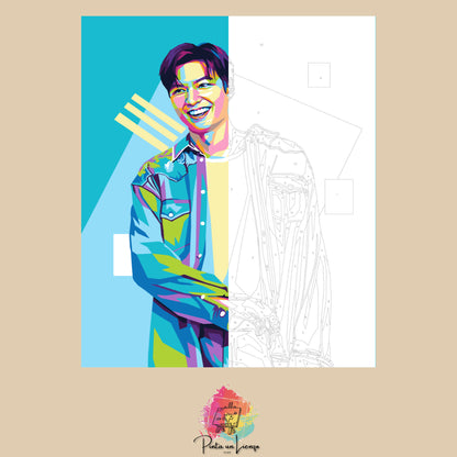 Kit de Lienzo para pintar por números - Lee Min-ho