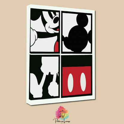 Kit de Lienzo para pintar por números - Mickey Mouse