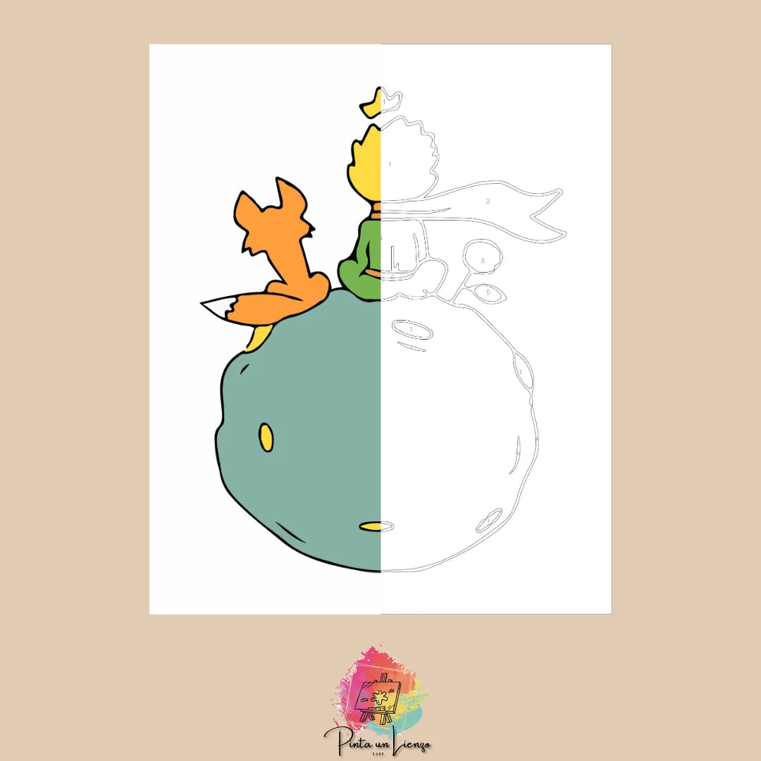 Kit de Lienzo para pintar por números - El Principito niños