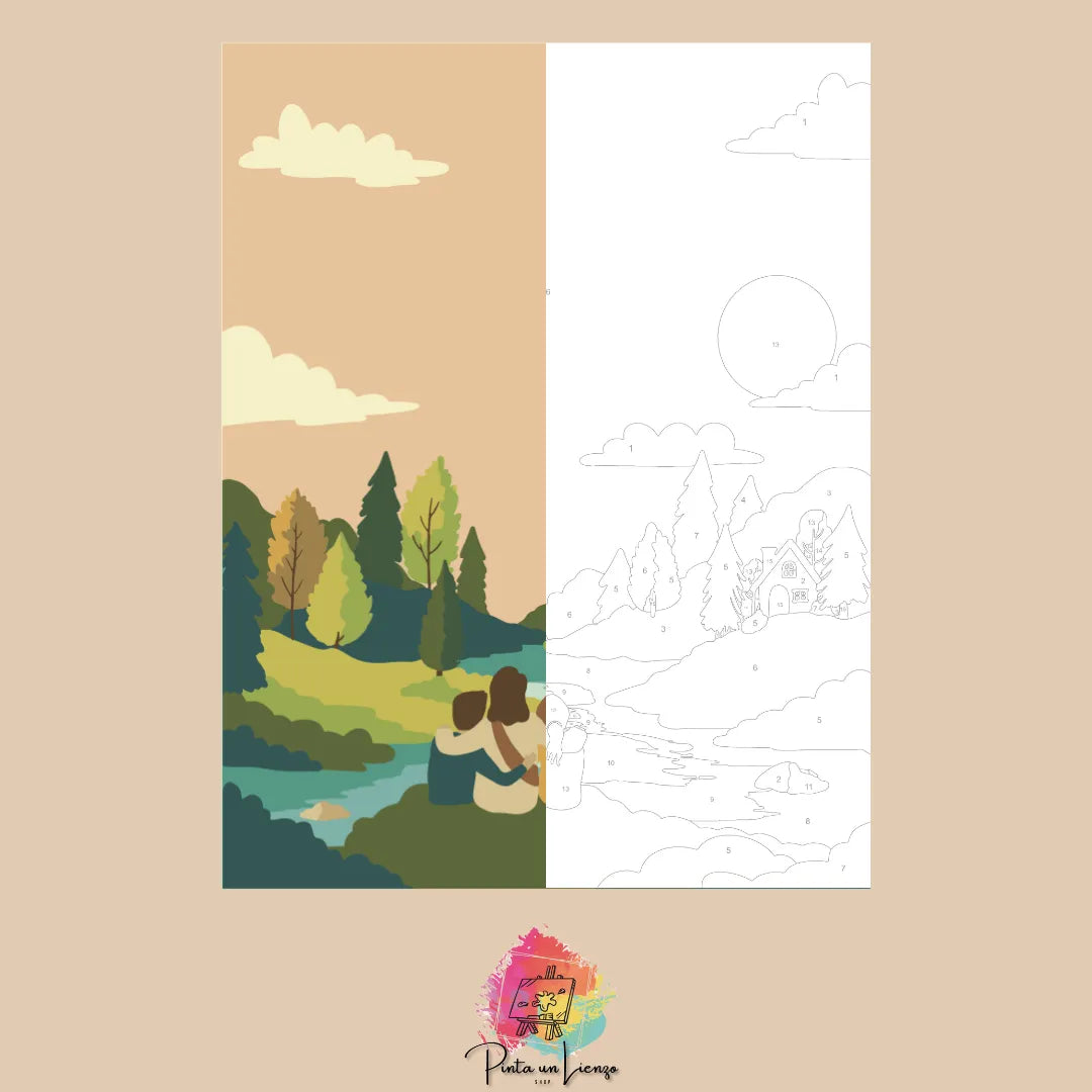 Kit para pintar por números - El Paraiso