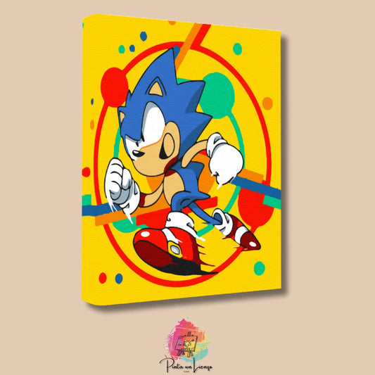 Kit de Lienzo para pintar por números - Sonic