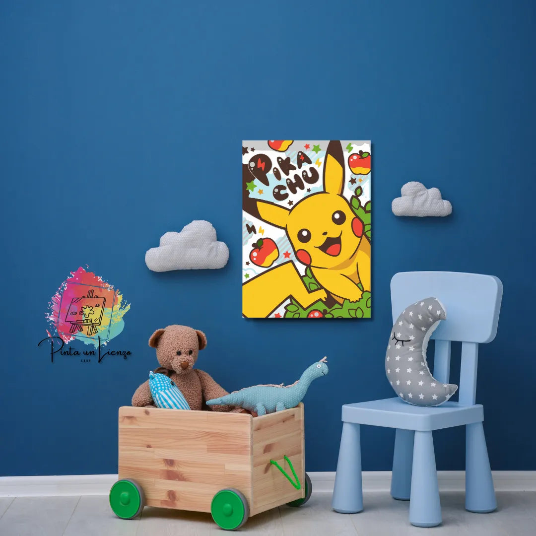 Kit de Lienzo para pintar por números - Pikachu
