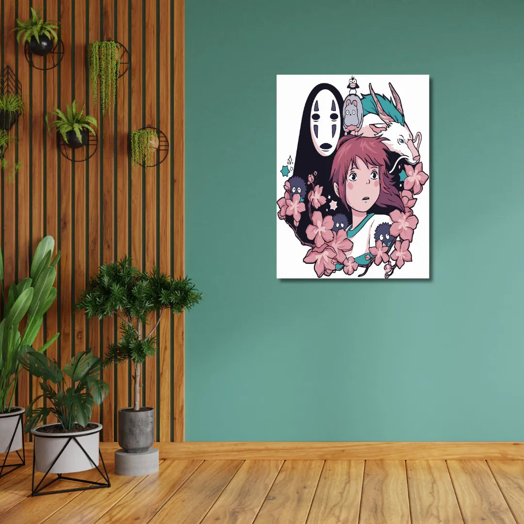 Kit para pintar por números - Viaje de chihiro