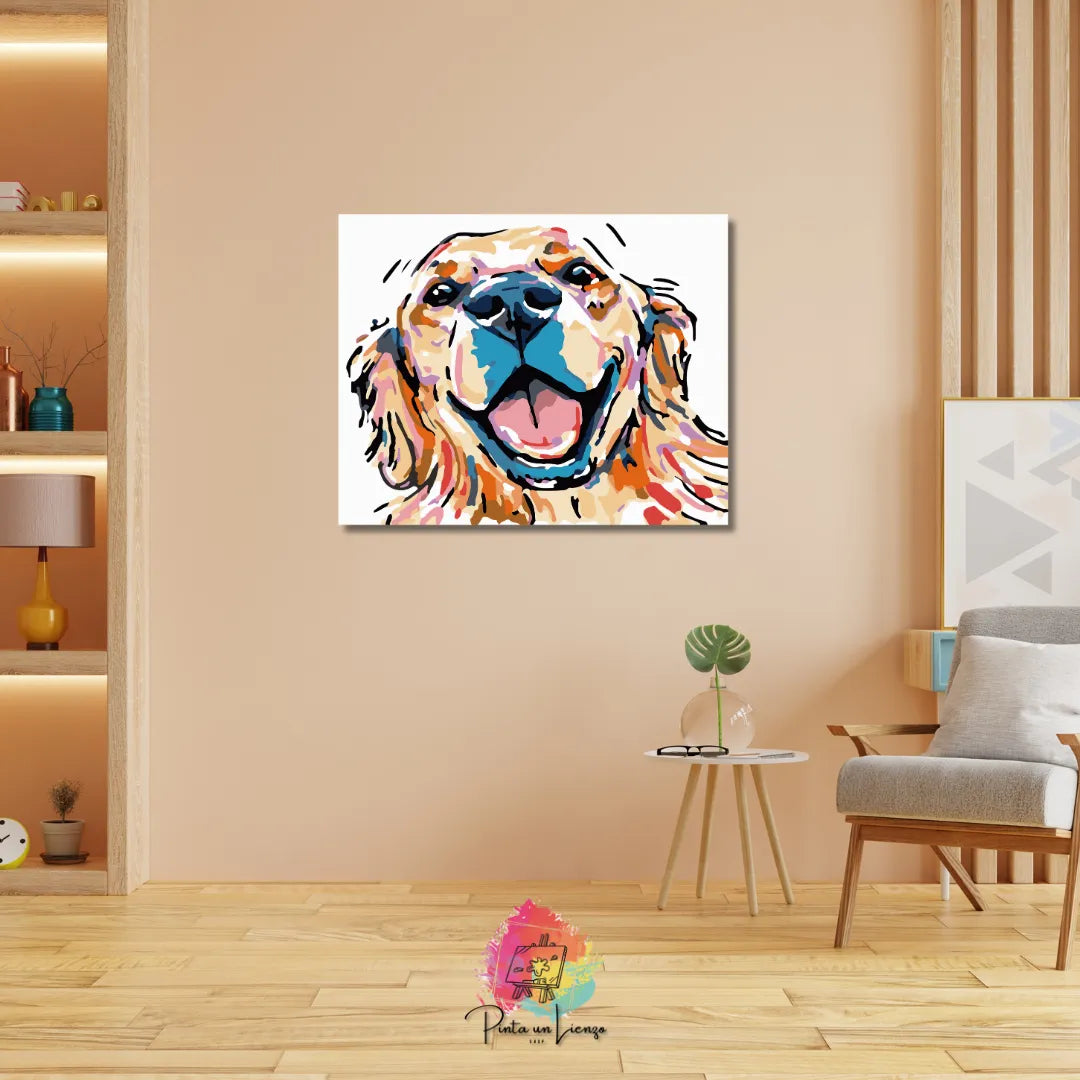 Kit para pintar por números - Pintura perro