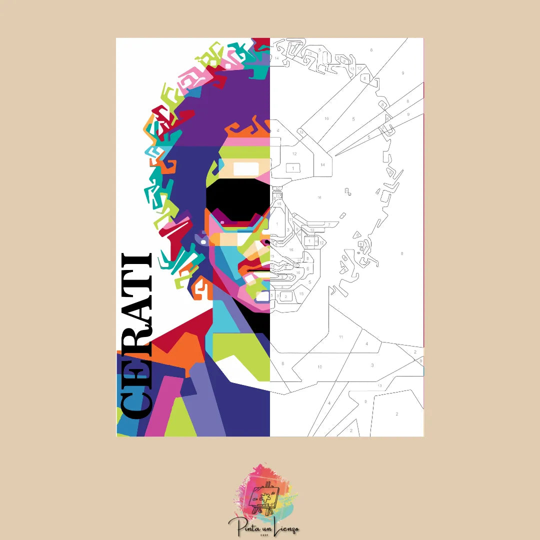 Kit de Lienzo para pintar por números - Cerati