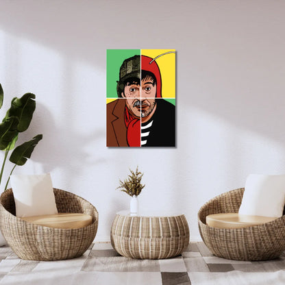 Kit para pintar por números - Roberto Gomez personajes El Chavo-Chespitiro-Dr Chapatin-Chómpiras