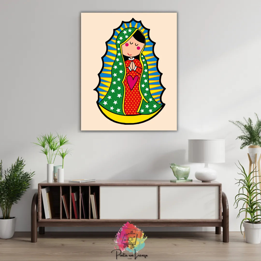Kit para pintar por números - Virgen de guadalupe animada