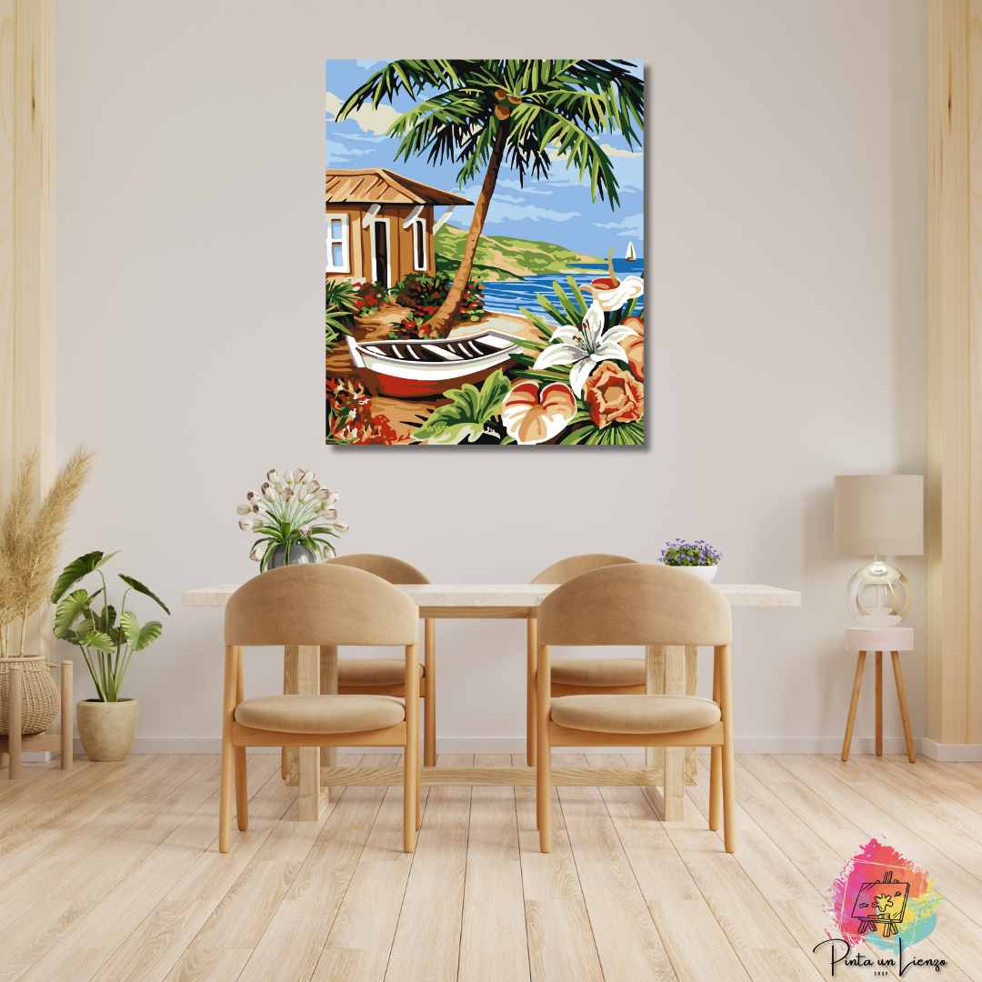 Kit pinta por números - Paisaje Playero