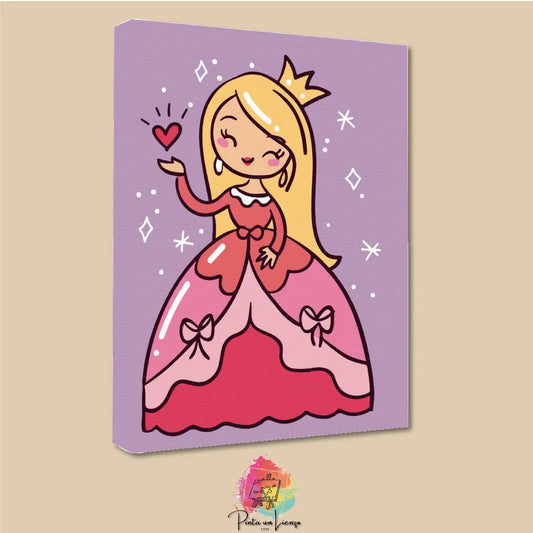 Kit de Lienzo para pintar por números - Princesita
