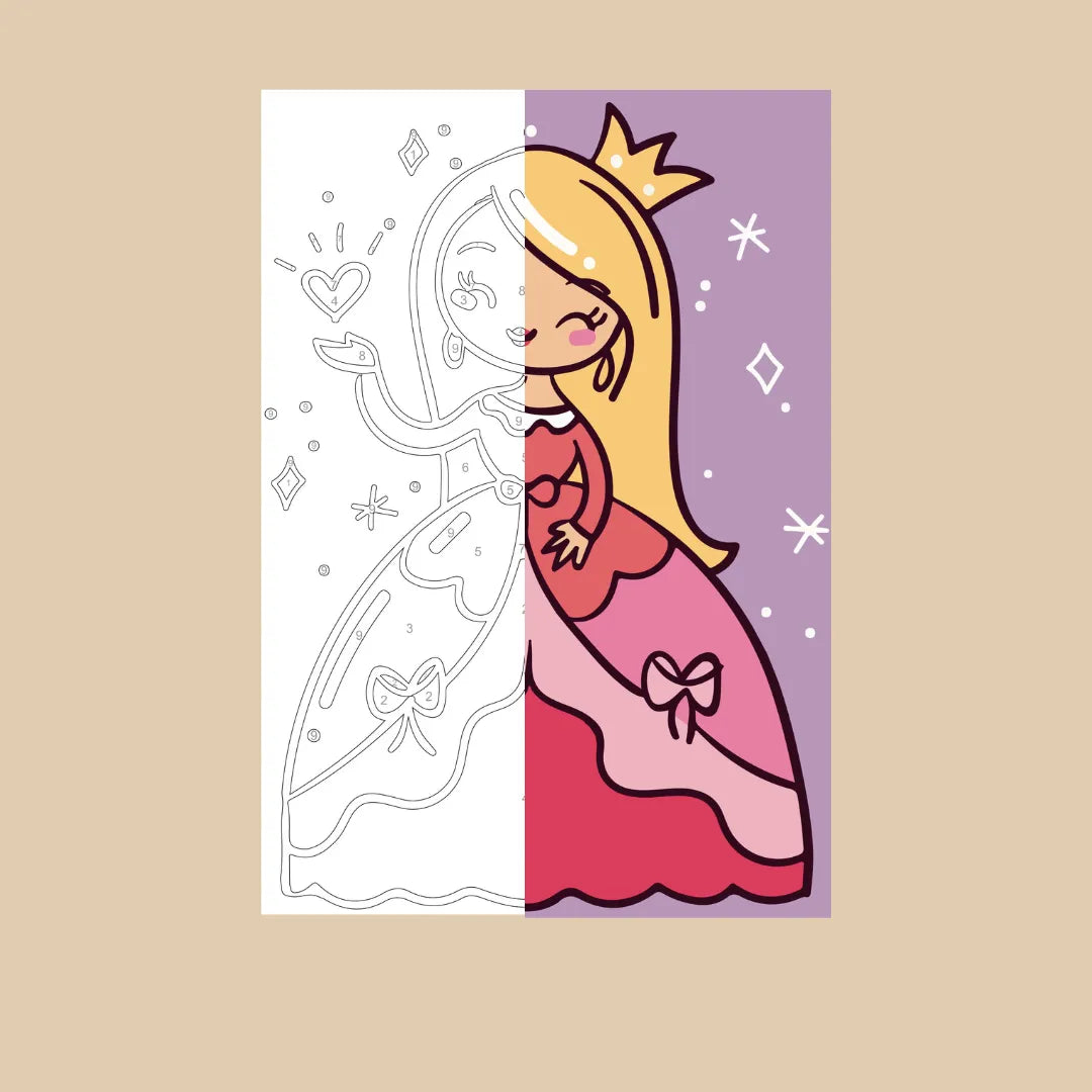 Kit de Lienzo para pintar por números - Princesita