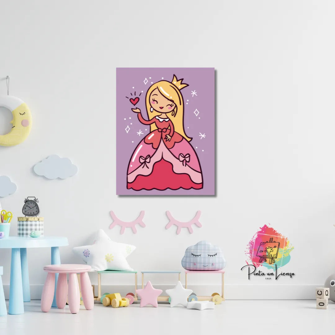 Kit de Lienzo para pintar por números - Princesita