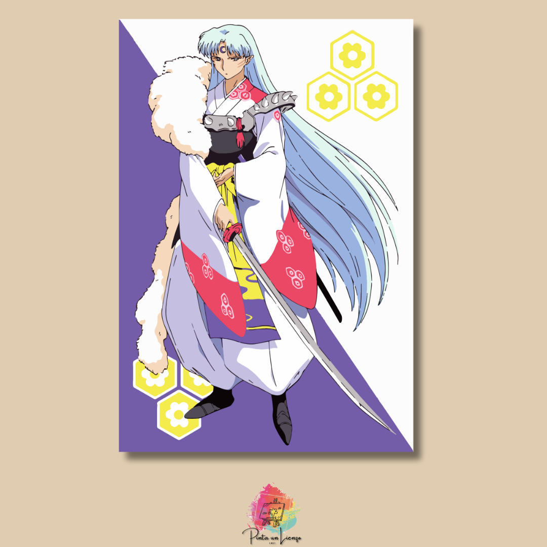 Kit para pintar por números - Diseño Anime Sesshomaru