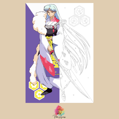 Kit para pintar por números - Diseño Anime Sesshomaru