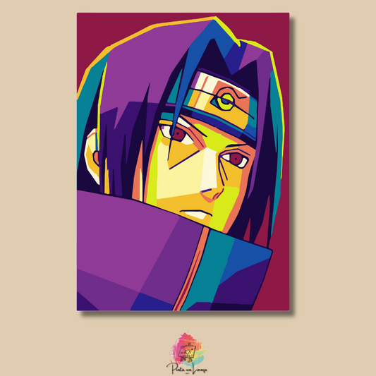 Kit para pintar por números - Diseño Anime Itachi