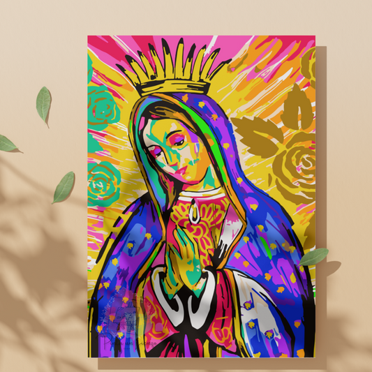 Kit pinta por números - Virgen Nuestra Señora de Guadalupe