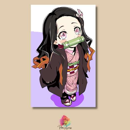 Kit para pintar por números - Nezuko Demon Slayer