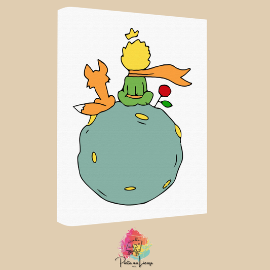 Kit de Lienzo para pintar por números - El Principito niños