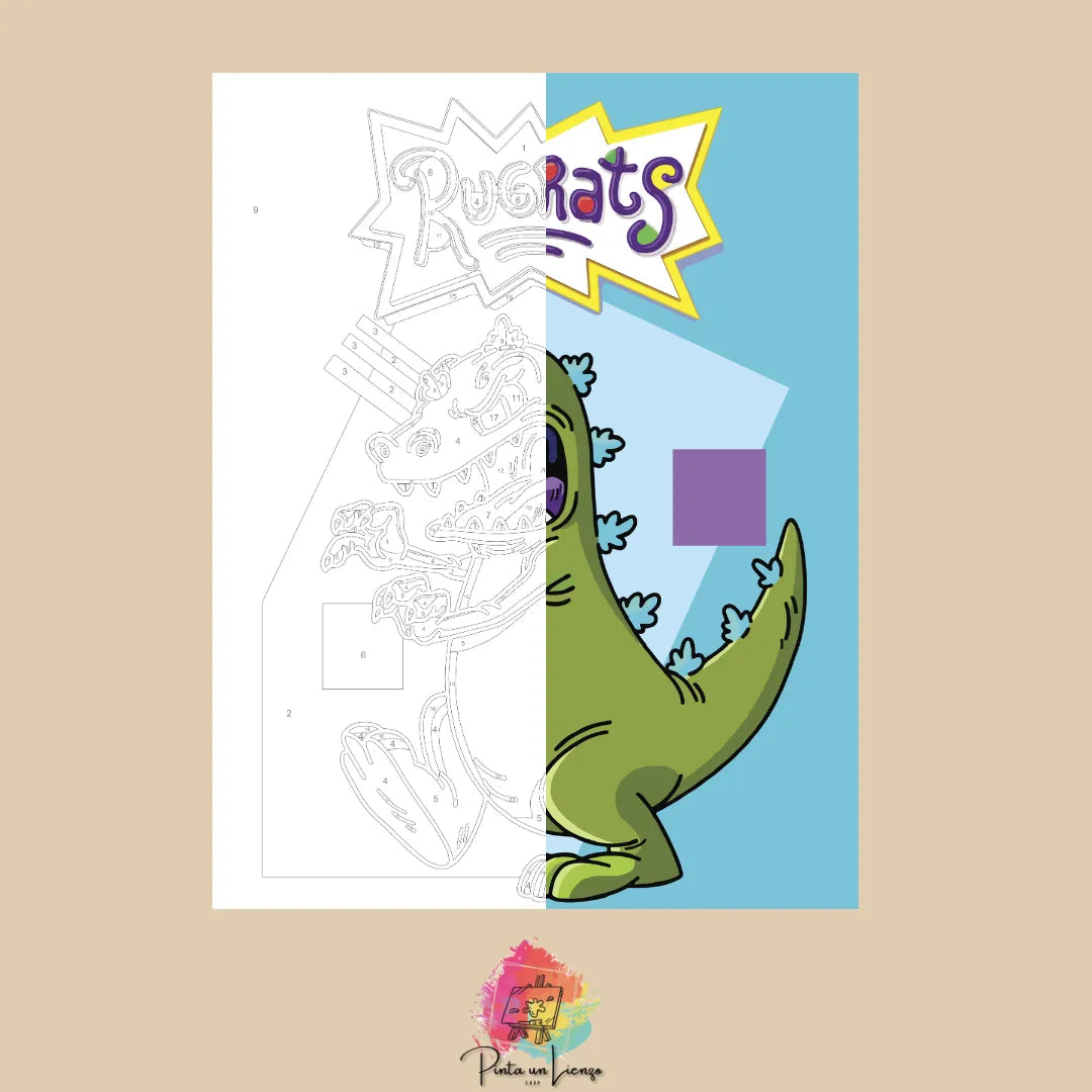 Kit de Lienzo para pintar por números - Rugrats