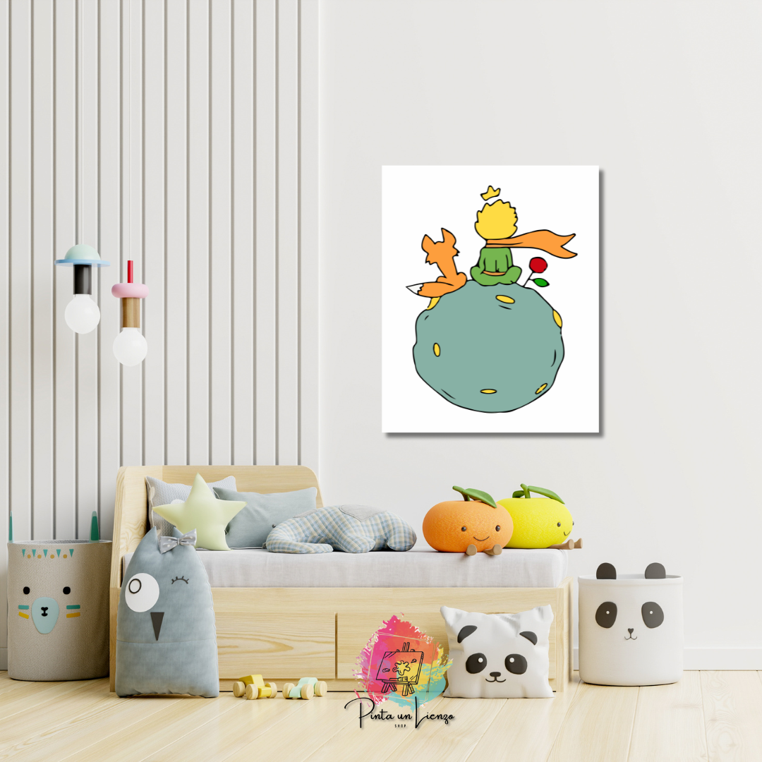 Kit de Lienzo para pintar por números - El Principito niños