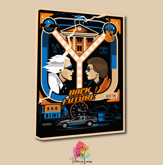 Kit para pintar por números - Back to the future (Volver al futuro)