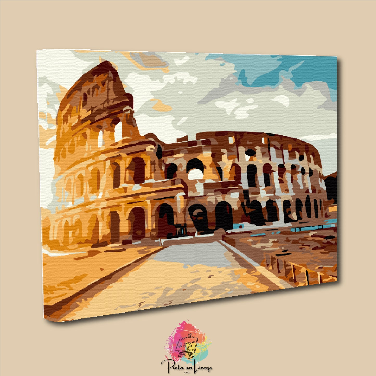 Kit para pintar por números - Coliseo Romano