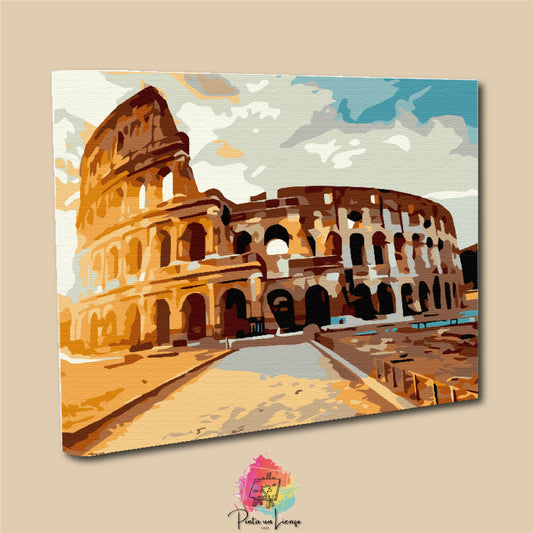 Kit para pintar por números - Coliseo Romano
