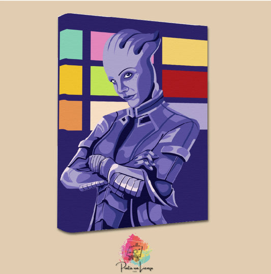 Kit para pintar por números - Liara T'Soni Mass Effect