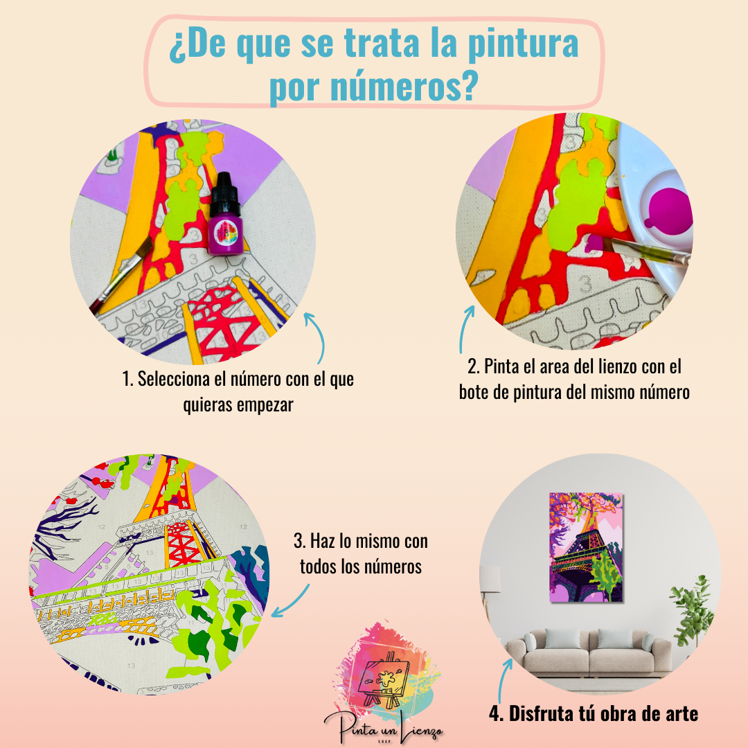 León Ilustrado - Kit Para Pintar Por Números