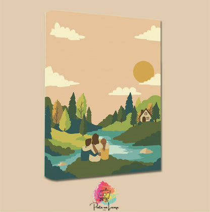 Kit para pintar por números - El Paraiso