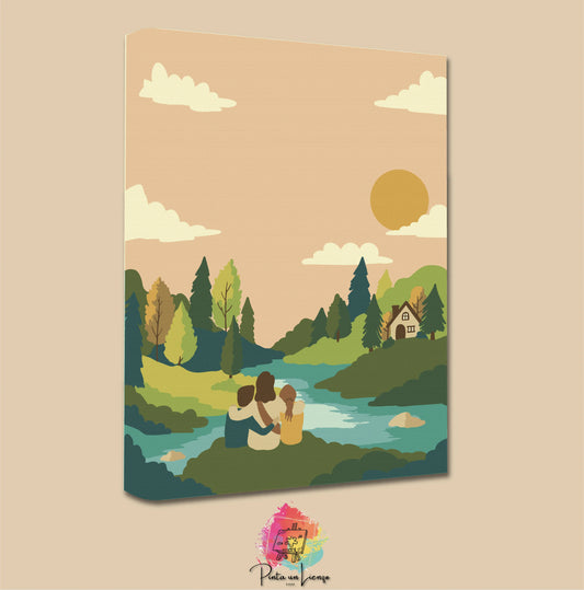 Kit para pintar por números - El Paraiso