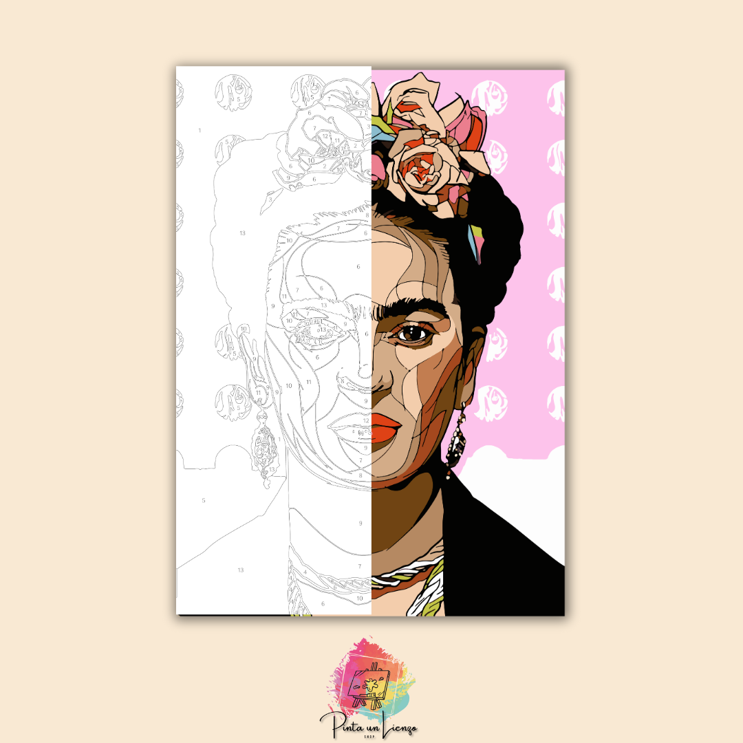 Kit para pintar por números - Frida Kahlo