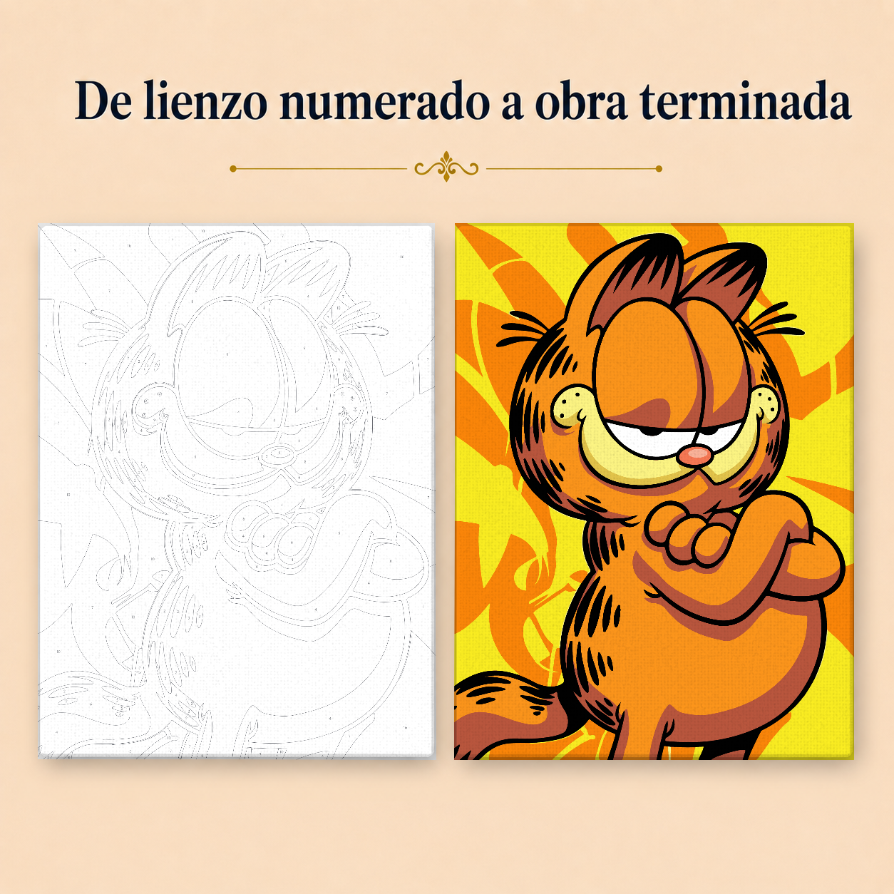 Kit de Lienzo para pintar por números - Garlfield